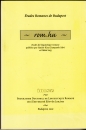 Első borító: rom.hu études de linguistique romane publiées  vol.3.