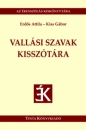 Első borító: Vallási szavak kisszótára