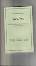 Első borító: Merítés. Kritikák a kortárs magyar líra tárgyköréből