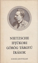 Első borító: Ifjúkori görög tárgyú írások