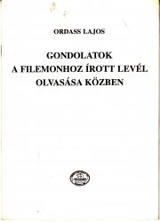 Gondolatok a Filemonhoz írott levél olvasása közben