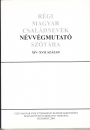 Első borító: Régi magyar családnevek névvégmutató szótára XIV-XVII. század