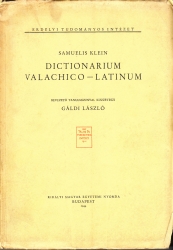 Dictionarium Valachico-Latinum