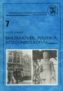 Első borító: Emlékművek, politika, közgondolkodás.