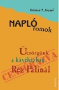 Első borító: Naplóromok. Ücsörgünk a kávéházban Réz Palinál