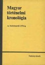 Első borító: Magyar történelmi kronológia. Az őstörténettől 1970-ig