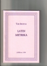 Első borító: Latin metrika