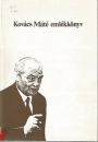 Első borító: Kovács Máté emlékkönyv