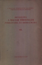 Első borító: Bevezetés a magyar történelem forrásaiba és irodalmába III. Kiegészítések és névmutató