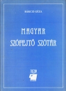 Első borító: Magyar szófejtő szótár
