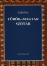 Első borító: Török-magyar szótár