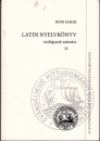 Első borító: Latin nyelvkönyv teológusok számára II.