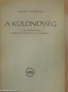 Első borító: A különösség mint esztétikai kategória