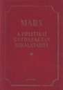 Első borító: A politikai gazdaságtan bírálatához