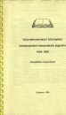 Első borító: Könyvtártudományi/informatikai bölcsészdoktori disszertációk jegyzéke 1958-1996