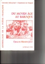 Első borító: Anthologie de le poésie francaise du moyen age au baroque