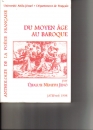 Első borító: Anthologie de le poésie francaise du moyen age au baroque