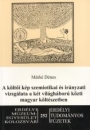 Első borító: A költői kép szemiotikai és irányzati vizsgálata a két világháború közti magyar költészetben