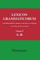 Cover Lexicon Grammaticorum A bio-bibliographical companion to the history of linguistics