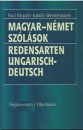 Első borító: Magyar-német szólások Redensarten Ungarisch-Deutsch