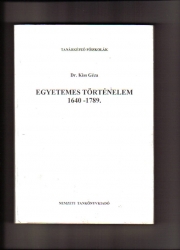 Egyetemes történelem 1640 - 1789.