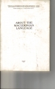 Első borító: About the Macedonian Language