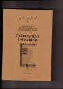 Első borító: Ókeresztény latin írók