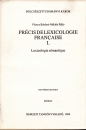 Első borító: Précis de lexicologie francaise I. Lexicologie sémantique
