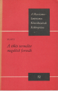 Első borító: A tőkés termelést megelőző formák