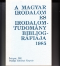 Első borító: A magyar irodalom és irodalomtudomány  bibliográfiája 1985