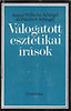 Első borító: Válogatott esztétikai írások