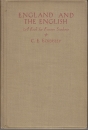 Első borító: England and the English. A Bookk for Foreign Students with notes and a key to the more difficult exercices