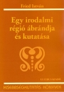 Első borító: Egy irodalmi régió ábrándja és kutatása