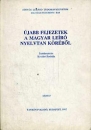 Első borító: Ujabb fejezetek a magyar leíró nyelvtan köréből