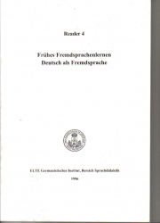 Frühes Fremdsprachenlernen Deutsch als Fremdsprache