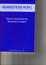 Első borító: Textes zur Geschichte der Deutschen in Ungarn