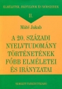 Első borító: A 20.századi nyelvtudomány történetének főbb elméletei és irányzatai