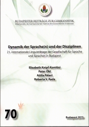 Dynamik der Sprache(n) und der Disziplinen. 21. internationale Linguistiktage der Gesellschaft für Sprache und Sprachen in Budapest