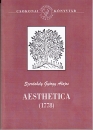 Első borító: Aesthetica (1778)