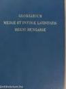 Első borító: A magyarországi közékori latinság szótára/Glossarium mediae et infime latinitatis Regni Hungariae