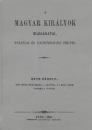 Első borító: A magyar királyok hadjáratai, utazásai és tartózkodási helyei