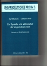 Első borító: Zur Sprache und Volkskultur der Ungarndeutschen. Lehrbuch zur Minderheitkunde