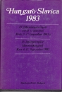 Első borító: Hungaro-Slavica 1983 Kijev