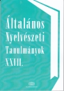 Első borító: Általános nyelvészeti tanulmányok XXVII.