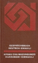 Első borító: Gesprachsbuch Deutsch-Swahili. Kitabu cha mazunqumzo kijerumani-kiswahili