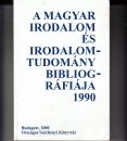 Első borító: A magyar irodalom és irodalomtudomány  bibliográfiája 1990