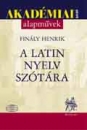 Első borító: A latin nyelv szótára