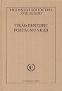 Első borító: Virág Benedek' poétai munkáji