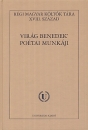 Első borító: Virág Benedek' poétai munkáji