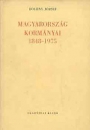 Első borító: Magyarország kormányai 1848-1975